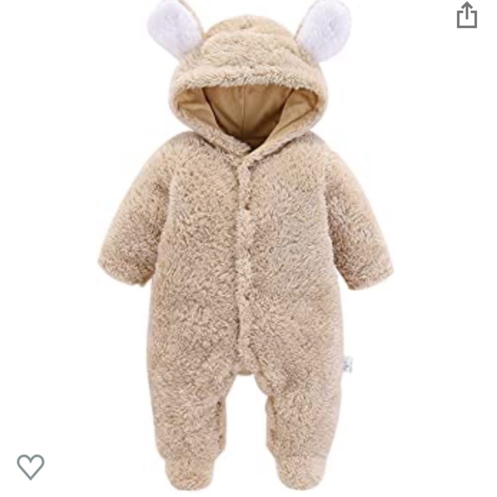 Baby teddy bear jumpsuit